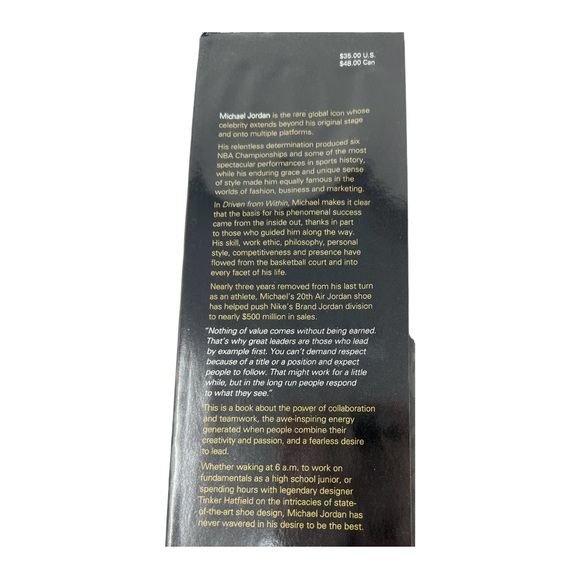 Vintage Michael Jordan DRIVEN FROM WITHIN Hardback Book - Picture 6 of 13